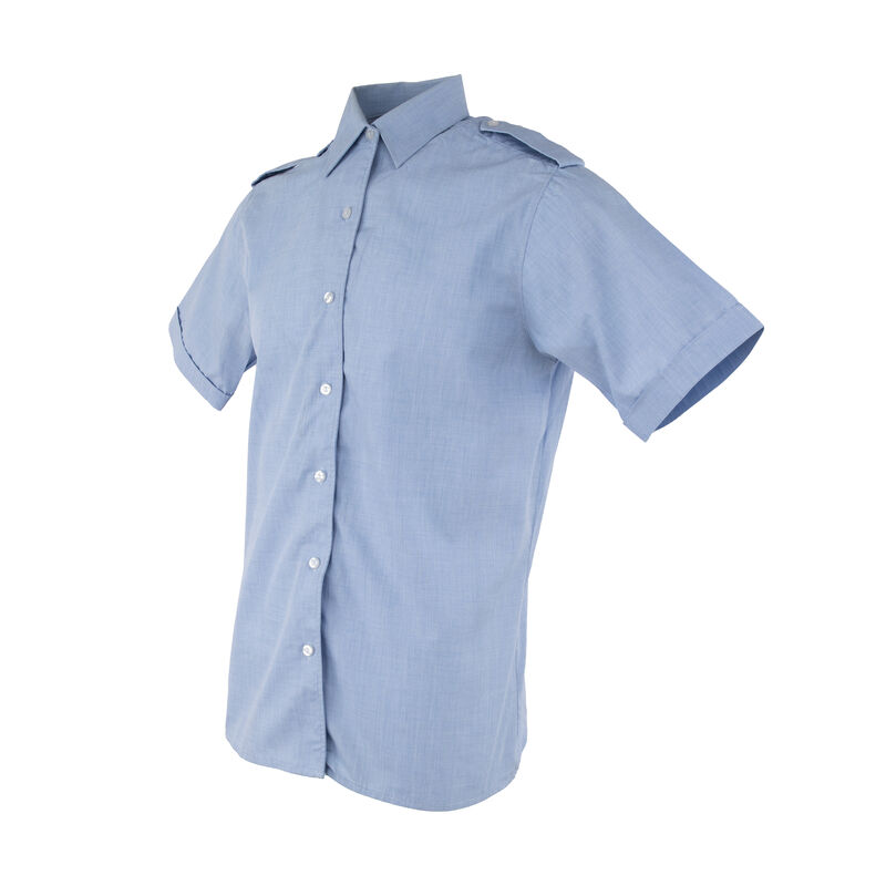 Dutch Army Light Blue Short Sleeve BDU Shirt w/ No Pockets | Issued, , large image number 2